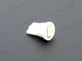 Лампа безцокольная 12В  5 Вт (W2.1x9.5d, W5W СВЕТОДИОД)  T10 1led-SMD WHITE (бел.) SL от интернет-магазина avtomag02.ru