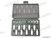 Набор головок с вставкой 1/2" TORX   19пр.  623719 "ДТ"  (Е10,11,12,14,16,18,20,22,24,- Т20,....70.) от интернет-магазина avtomag02.ru