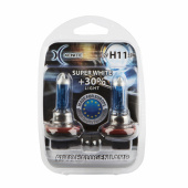 Лампа Xenite H11-12-55 +30% Super White 4000K блистер 2шт от интернет-магазина avtomag02.ru