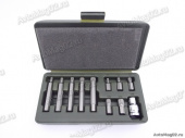 Набор вставок Spline 3/8"  11пр. (дл. 30, 75мм + перех. 1/2") Дело Техники 626791 от интернет-магазина avtomag02.ru