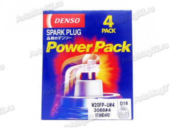 Свеча зажигания DENSO  D18 3068  W20FP-U  (4шт)  ГАЗ 402, Газель корот. юбка 