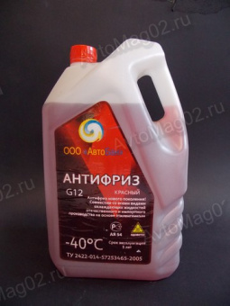 Антифриз АвтоБан G12 -40C  красный    8,5кг