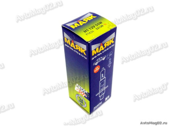 Лампа H1 12V  55W  +30%   МАЯК  Super Light