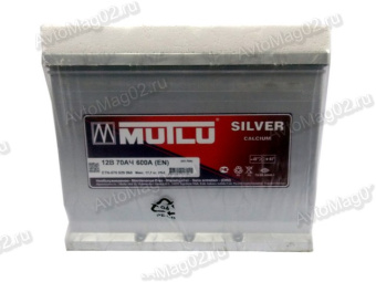 АКБ  6 СТ- 70 о.п. (-+)  MUTLU CALCIUM SILVER  278х175х190   EN 640А высокий    (ОБР.)