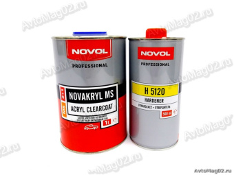 Лак акриловый NOVOL MS 2+1  1000+500мл