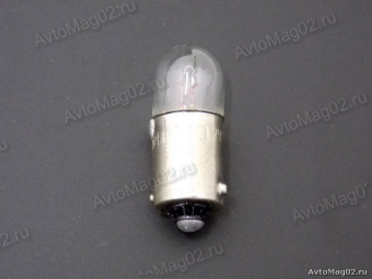Лампа цокольная 12В  4W (BA9s, T4W, белая, ГАБАР. перед.)  МАЯК     [min10]