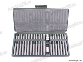 Набор вставок 6-гранных, TORX, Spline 3/8"  40 предм. (дл. 30, 75мм)  Дело Tехники 626940  