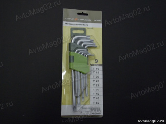 Набор ключей TORX  (звезда)   9шт  ДT 563091  длинные