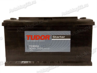 АКБ  6 СТ- 90 о.п. (-+)  TUDOR Starter  353х175х190   EN 720А  (ОБР.)