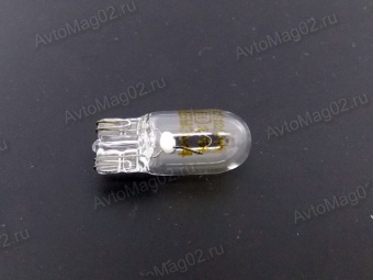 Лампа безцокольная 12В  5 Вт (W2.1x9.5d,  W5W белая, повтор. пов.) OSRAM 2825