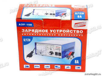 Зарядное устр-во  ЗАВОДИЛА  АЗУ-108   6/12В  8А   до 110 А/ч