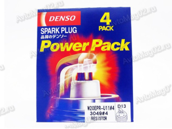 Свеча зажигания DENSO  D13 3049  W20EPRU11  (4шт)  ВАЗ 21083-15  8кл. инж., Nexia  [1,1]