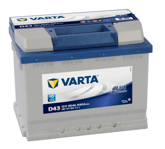 Аккумулятор  60 А*ч  VARTA  Blue Dynamic  EN 540А 560127  (п.п.)