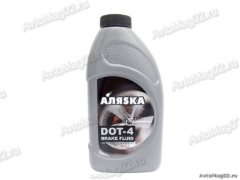 Тормозная жидкость  АЛЯСКА  DОТ-4   455г