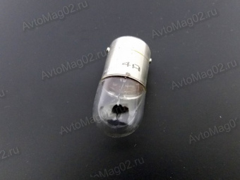 Лампа цокольная 12В 10W (BA15s, R10W, сферическая) белая OSRAM 5008