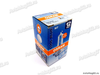 Лампа H7 12V  55W (PX26d)  OSRAM 4000K Cool BLUE  64210CB (1шт)