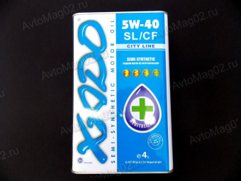 XADO  Atomic  City Line  5W-40 SL/CF  (п/с)    4л (ж/б )  -20208-