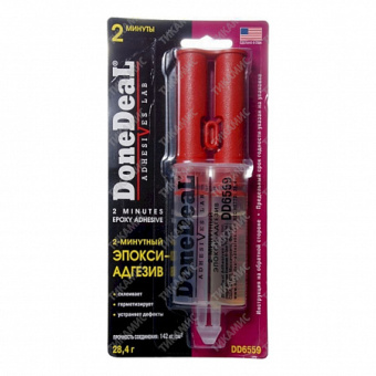 Эпокси-адгезив 2-минутный 28,4г  прозрачный  DoneDeal