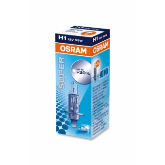 Лампа H1 12V  55W  OSRAM  Super +30%  64150SUP