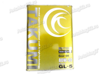 TAKUMI   80W-90 GL-5 (мин)  4л (мет. банка) Япония