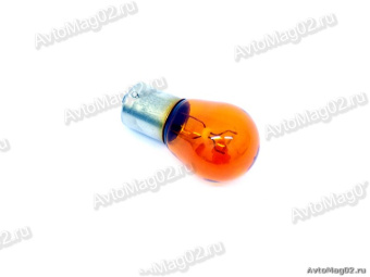 Лампа  цокольная  12В  21 Вт  1-конт.  (BAU15s, PY21W)  янтарн. смещ.ус. BOSCH   [min10]