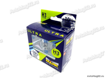 Лампа H3 12В PK22s  55W   МАЯК +30%  Super White  82320SW+30