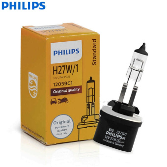 Лампа Н27W/1 12В 880 (PG13 прямой)  PHILIPS 12059C1 американцы
