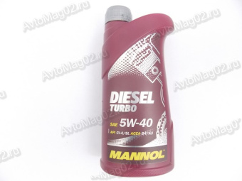 MANNOL Diesel Turbo 5W-40 (синт)  1л VW-Norm 502.00/505.00    Porsche approved