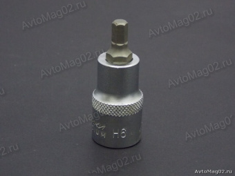 Головка с вставкой 1/2"  Шестигранник   6 х 55мм    625006 Дело Техники