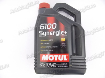 MOTUL 6100  Synergie Plus  10W-40 (техносинт.)   4л