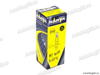 Лампа H1 12V  55W  +30%   NARVA RANGE POWER BLUE  48630RPB