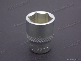 Головка торцевая 1/2"  6-гранная   22мм  Дело Техники  620022