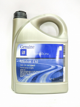 GM Dexos2 SAE 5W-30 API SM/CF; ACEA A3/B4, C3 синт. бенз./дизель  4л