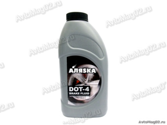 Тормозная жидкость  АЛЯСКА  DОТ-4   910г