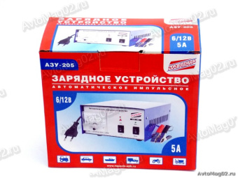 Зарядное устр-во  ЗАВОДИЛА  АЗУ-205   6/12В  5А   до 65 А/ч