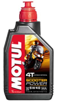 Масло моторное MOTUL Scooter Power 4T MA 5W-40 (синт)  (для скутеров)   1л