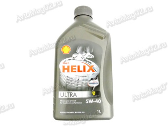 Масло моторное Shell Helix Ultra  5W-40 SN  синтетика (серый)   1л