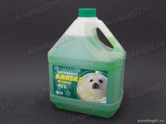 Антифриз АЛЯСКА G11 -40C LONG LIFE зеленый    5кг