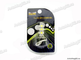 Лампа H3 12В PK22s  55W =СВЕТОДИОДНАЯ=  13SMD WHITE (5500K)  МАЯК / SL