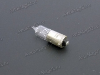 Лампа цокольная 12В 20W (BA9s, H20W, = минигалоген = )  белая  NARVA 17835