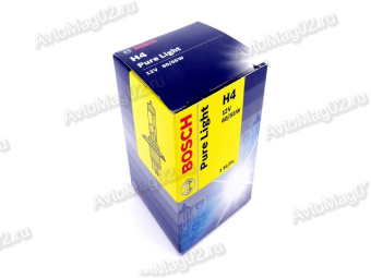 Лампа H4 12V  60/55W   BOSCH  Pure Light   1987302041  (бум.кор.)