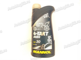 MANNOL  4-х Тактный AGRO (п/с)  1л (для с/х техники) SAE 30 API SG