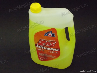 Антифриз AGA Z65 (-65C) AGA043Z  жёлтый   5кг 