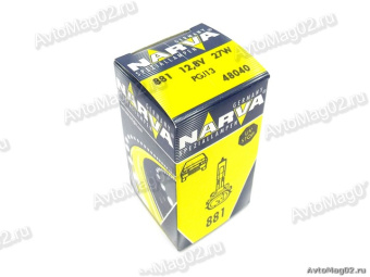 Лампа Н27W/2 12В 881 (PGJ13 углом)  NARVA 48040 (USA американцы, 12,8V)