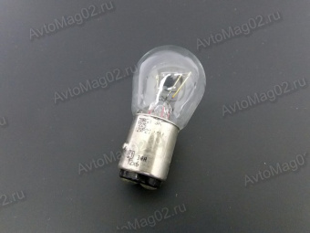 Лампа цокольная 12В 21+5 Вт 2-хконт. (BAZ15d, P21/5W зад.фон. 1118/70) OSRAM 7225смещ.ус.