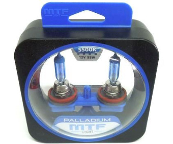 Лампа MTF H11-12-55 5500K Palladium NEW набор 2шт